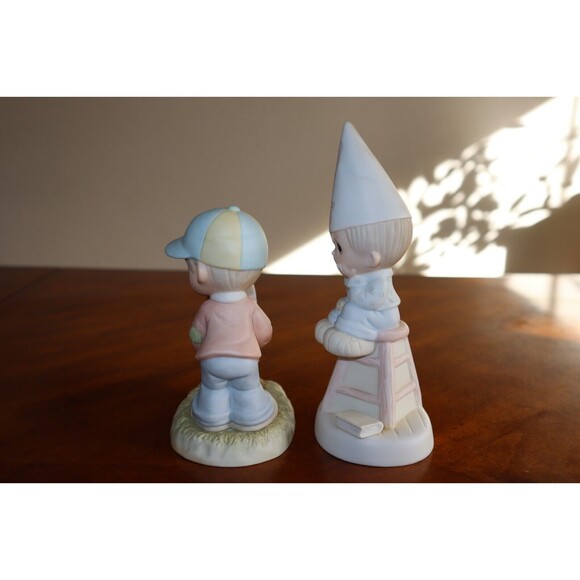 Lot Precious Moments Nobody's Perfect & You Always Stand Behind Me Golf Figurine - Picture 8 of 11